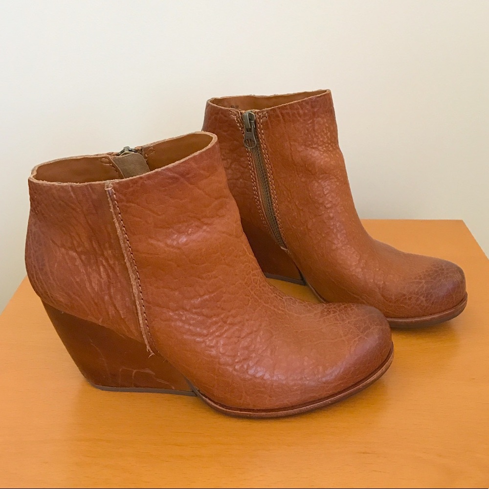 Kork Ease whiskey brown booties